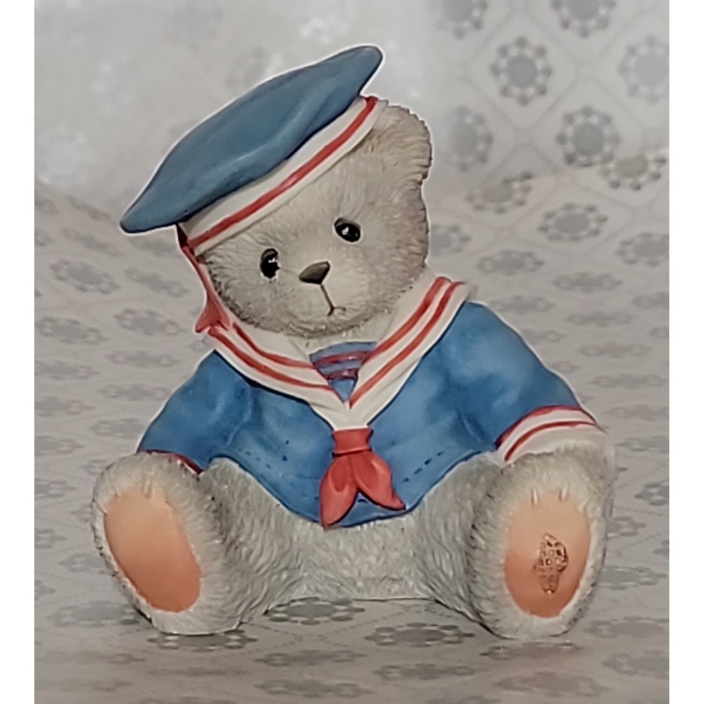 Cherished Teddies Marty Boy With Sailor Suit Figurine 476722 Enesco